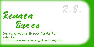 renata bures business card